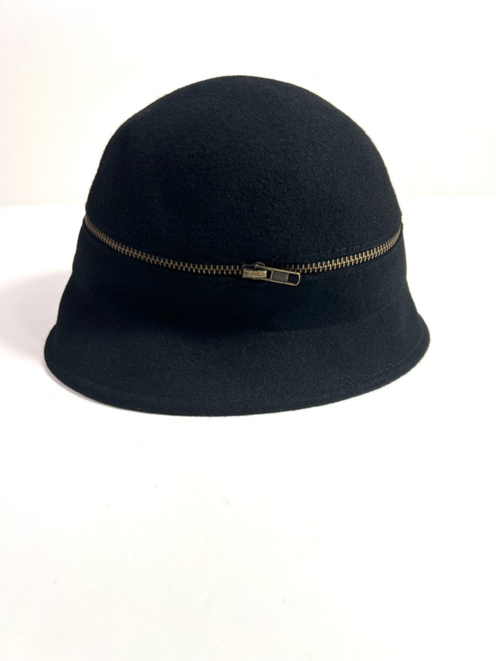 Vintage Callanan Chapeaux Pret A Porter Wool Hat Leopard Bow Zipper - Picture 5 of 13